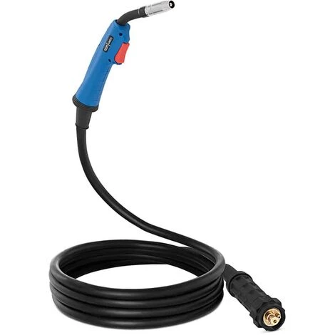 STAMOS Torche MIG MAG MIG15 Pack De Tuyaux Torche À Souder 3 M 180/150 A - Argent 1 STAMOS Torche MIG MAG MIG15 Pack De Tuyaux Torche À Souder 3 M 180/150 A - Argent