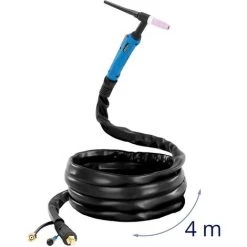 STAMOS Torche TIG Pack De Tuyaux TIG Soudage TIG Prise À 2 Broches 8 L/min 180 W CC 4 M - Noir 9 STAMOS Torche TIG Pack De Tuyaux TIG Soudage TIG Prise À 2 Broches 8 L/min 180 W CC 4 M - Noir -Soudure à l'arc Sales Store 53952316 5