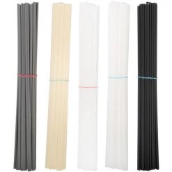 SUPERSELLER 20 Pièces Baguettes De Soudage En Plastique ABS/PP/PVC/PE Baguettes De Soudage Pour Pare-chocs De Voiture Pistolet De Soudage En Plastique/pistolet à Air Chaud - Polypropylène Noir -Soudure à l'arc Sales Store 54448151 5