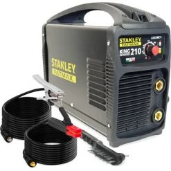 Poste à Souder INVERTER STANLEY FATMAX KING 210 PRO 100% Duty Cycle MMA Electrodes Acier Inox Fonte Basiques 1.6 à 5 Mm