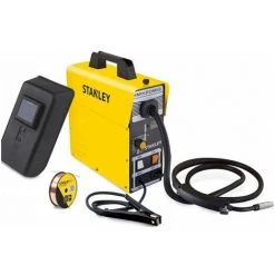 Poste à Souder Mig-Mag No Gas STANLEY Mikromig Câble De Masse, Torche, Fil Fourré Et Masque De Soudage