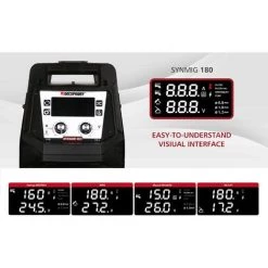Decapower 180A Synergy Poste A Souder MIG MAG Flux MMA Lift DC Tig Gaz Et Sans Gaz Inverter Machine A Souder 4 En 1 -Soudure à l'arc Sales Store 55014238 3