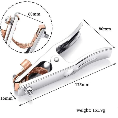 BARES Pince De Masse - Pince De Soudure Pour Poste à Souder - Longueur : 175 Mm 3 BARES Pince De Masse - Pince De Soudure Pour Poste à Souder - Longueur : 175 Mm – Image 3