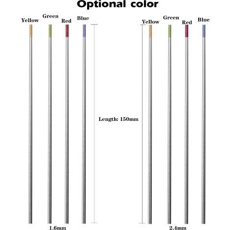 TANCYCO Électrodes De Tungstène Baguettes De Soudage Pièces D'équipement De Soudage Soudures Torche Tungstène Broche électrodes De Soudage Tiges Vert 3.2*150 3 TANCYCO Électrodes De Tungstène Baguettes De Soudage Pièces D'équipement De Soudage Soudures Torche Tungstène Broche électrodes De Soudage Tiges Vert 3.2*150 – Image 3