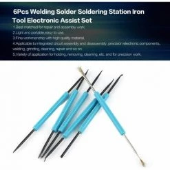 MONLY Baguette De Soudage 6 Pcs Soudage De La Station De Soudage De La Station De Soudage De Fer De Fer De Fer, Outil D'assistance De Chaleur électronique, Ensemble De La Puce D'alésoir. Soudeur Pou -Soudure à l'arc Sales Store 57218912 3