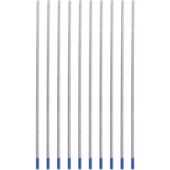 BEARSU 10pcs 1.0/1.6/2.4mm Électrodes De Soudure De Tungstène, Lanthanated Electrode Blue Tip(2.4 * 150mm) -Soudure à l'arc Sales Store 57685539 3