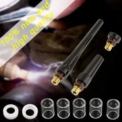 IRISFR Lilaris 49 Pcs Ensembles De Soudage TIG Lentille De Gaz En Cuivre Buses D'alumine Tasses Collets Accessoires De Soudage TIG Pour Pistolet De Soudage TIG -Soudure à l'arc Sales Store 58807730 4
