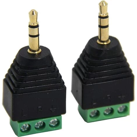 IRISFR Lilaris Adaptateur (Lot De 2) Jack 3,5 Mm Vers Bornier à Vis, Connecteur Jack Mâles Stéréo TRS De 3.5mm à 3 Pôles Adaptateur De Réparation Sans Soudure Pour Câble Aux, Câblage Stéréo Et Câble D'Extension IR 2 IRISFR Lilaris Adaptateur (Lot De 2) Jack 3,5 Mm Vers Bornier à Vis, Connecteur Jack Mâles Stéréo TRS De 3.5mm à 3 Pôles Adaptateur De Réparation Sans Soudure Pour Câble Aux, Câblage Stéréo Et Câble D'Extension IR – Image 2