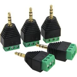 IRISFR Lilaris Adaptateur (Lot De 2) Jack 3,5 Mm Vers Bornier à Vis, Connecteur Jack Mâles Stéréo TRS De 3.5mm à 3 Pôles Adaptateur De Réparation Sans Soudure Pour Câble Aux, Câblage Stéréo Et Câble D'Extension IR 7 IRISFR Lilaris Adaptateur (Lot De 2) Jack 3,5 Mm Vers Bornier à Vis, Connecteur Jack Mâles Stéréo TRS De 3.5mm à 3 Pôles Adaptateur De Réparation Sans Soudure Pour Câble Aux, Câblage Stéréo Et Câble D'Extension IR -Soudure à l'arc Sales Store 58807749 3