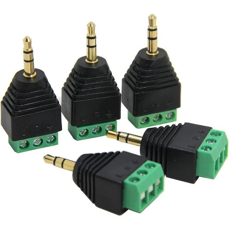 IRISFR Lilaris Adaptateur (Lot De 2) Jack 3,5 Mm Vers Bornier à Vis, Connecteur Jack Mâles Stéréo TRS De 3.5mm à 3 Pôles Adaptateur De Réparation Sans Soudure Pour Câble Aux, Câblage Stéréo Et Câble D'Extension IR 3 IRISFR Lilaris Adaptateur (Lot De 2) Jack 3,5 Mm Vers Bornier à Vis, Connecteur Jack Mâles Stéréo TRS De 3.5mm à 3 Pôles Adaptateur De Réparation Sans Soudure Pour Câble Aux, Câblage Stéréo Et Câble D'Extension IR – Image 3
