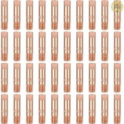 IRISFR Lilaris 40PCS Buse Mig 0,8, Embouts De Contact De Buse De Soudage 15AK MIG/MAG Ensemble De Support De Connecteur De Gaz 0,8 Pour Consommables De Torche De Soudage