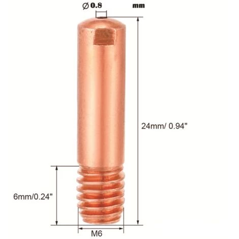 IRISFR Lilaris 40PCS Buse Mig 0,8, Embouts De Contact De Buse De Soudage 15AK MIG/MAG Ensemble De Support De Connecteur De Gaz 0,8 Pour Consommables De Torche De Soudage 2 IRISFR Lilaris 40PCS Buse Mig 0,8, Embouts De Contact De Buse De Soudage 15AK MIG/MAG Ensemble De Support De Connecteur De Gaz 0,8 Pour Consommables De Torche De Soudage – Image 2