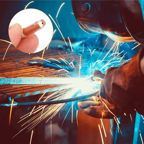 IRISFR Lilaris 40PCS Buse Mig 0,8, Embouts De Contact De Buse De Soudage 15AK MIG/MAG Ensemble De Support De Connecteur De Gaz 0,8 Pour Consommables De Torche De Soudage 5 IRISFR Lilaris 40PCS Buse Mig 0,8, Embouts De Contact De Buse De Soudage 15AK MIG/MAG Ensemble De Support De Connecteur De Gaz 0,8 Pour Consommables De Torche De Soudage – Image 5