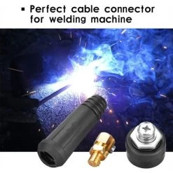 IRISFR Lilaris DKJ Soudage TIG Câble Panneau Connecteur Et Prise De Panneau Adaptateur Rapide(DKJ10-25 Noir)une Pièce -Soudure à l'arc Sales Store 58807781 4