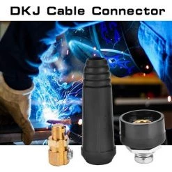 IRISFR Lilaris DKJ Soudage TIG Câble Panneau Connecteur Et Prise De Panneau Adaptateur Rapide(DKJ10-25 Noir)une Pièce -Soudure à l'arc Sales Store 58807781 5