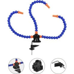 IRISFR Lilaris Mains Flexibles Pour Aider à Souder, Outil De Soudure à La Troisième Main, Avec Pinces Crocodile, Pour Réparer Les Groupes De Soudure.bleu, Une Pièce -Soudure à l'arc Sales Store 58807789 4
