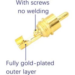 MACARON Fiche Audio RCA, AV Stéréo Mâle Or Plaqué Avec Ressort Coaxiale Audio Sans Soudure Adaptateur Pour Transfert Entre Les Interfaces De Matériel Audio (4-Pack)LO-Ron 7 MACARON Fiche Audio RCA, AV Stéréo Mâle Or Plaqué Avec Ressort Coaxiale Audio Sans Soudure Adaptateur Pour Transfert Entre Les Interfaces De Matériel Audio (4-Pack)LO-Ron -Soudure à l'arc Sales Store 60414049 3