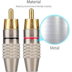 MACARON RCA Connecteur Male,Connecteurs Audio Vidéo RCA,RCA Terminal Connecteur Audio,RCA Connecteur à Sans Soudure,Connecteurs RCA Plug Jack(16pcs)LO-Ron 7 MACARON RCA Connecteur Male,Connecteurs Audio Vidéo RCA,RCA Terminal Connecteur Audio,RCA Connecteur à Sans Soudure,Connecteurs RCA Plug Jack(16pcs)LO-Ron -Soudure à l'arc Sales Store 60414058 3