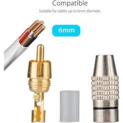 MACARON RCA Connecteur Male,Connecteurs Audio Vidéo RCA,RCA Terminal Connecteur Audio,RCA Connecteur à Sans Soudure,Connecteurs RCA Plug Jack(16pcs)LO-Ron 9 MACARON RCA Connecteur Male,Connecteurs Audio Vidéo RCA,RCA Terminal Connecteur Audio,RCA Connecteur à Sans Soudure,Connecteurs RCA Plug Jack(16pcs)LO-Ron -Soudure à l'arc Sales Store 60414058 5