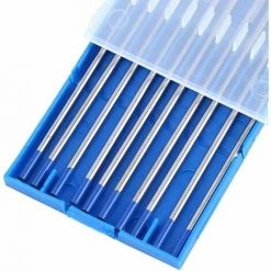 Ensoleillé 10 Pièces électrodes De Tungstène De Soudage. Pointe Bleue D'électrode Lanthane 1.0/1.6/2.4mm. Tige D'électrode De Tungstène De Soudage De Qualité Supérieure Lanthane à 2%(2.4 X 150 Mm) -Soudure à l'arc Sales Store 64882649 5