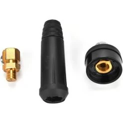 Soudage Câble Panneau Connecteur ，1 Pcs Prise De Panneau Adaptateur Rapide(DKJ10-25 Noir) 56Vingt