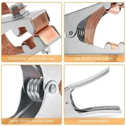 BDD Clip De Mise à La Terre, 1 Clip De Mise à La Terre De Soudage, équipement De Soudage Professionnel Durable, Adapté à La Plupart Des Machines à Souder -Soudure à l'arc Sales Store 65376733 4