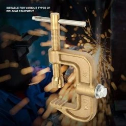 OSQI Pince De Terre De Soudage, Matériau En Laiton 500A Pince De Terre De Soudage Au Sol Classique En Forme De G Pour Machine à Souder, Pince De Terre C 9 OSQI Pince De Terre De Soudage, Matériau En Laiton 500A Pince De Terre De Soudage Au Sol Classique En Forme De G Pour Machine à Souder, Pince De Terre C -Soudure à l'arc Sales Store 65507161 5