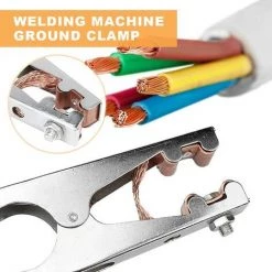 TINOR Pince De Masse, Pince Soudure, 1 Pince De Terre De Soudage, Fait De Fer + Laiton, Solide Et Durable, Matériel De Soudage Professionnel, Pour La Plupart Des Machines à Souder (800A) -Soudure à l'arc Sales Store 65723890 4