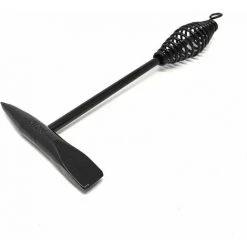 Ensoleillé Pic à Souder Professionnel -Vie 300gr Pour Enlever Les Scories De Soudage Comme Marteau Avec Un Côté Pic Ou Burin, Entièrement En Acier Massif Avec Traitement Thermique