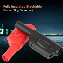 YIENJAOY Fiche Et Socle De Soudure , AGILITY Fiche Connecteurs Bananes Enfichables 4 Mm De Sécurité Entièrement Isolés Rouge Noir 10 Pièces -Soudure à l'arc Sales Store 67145340 3