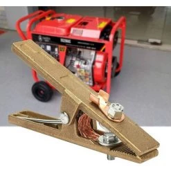 ENLENK Pinces De Terre, Pince De Terre à Souder Au Sol En Laiton 300A En Forme De A, Pour Machine à Souder Pour Divers Types D'équipements De Soudage -Soudure à l'arc Sales Store 67588067 5