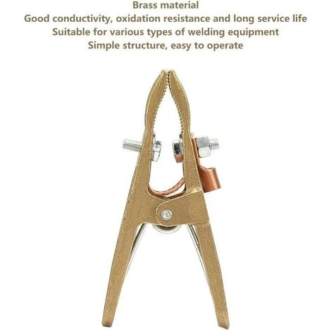 ENLENK Clips De Masse De Soudage, En Laiton Clips De Câble De Mise à La Terre Clips Pour La Construction De Machines à Souder (500A) 2 ENLENK Clips De Masse De Soudage, En Laiton Clips De Câble De Mise à La Terre Clips Pour La Construction De Machines à Souder (500A) – Image 2
