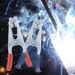 FLYME Pinces De Terre De Soudage, 2 Pièces Pinces De Terre De Soudage 300A Et 500A Pinces De Tige De Terre Prise Sûre Et Stable Confortable Adaptée Au Soudage électrique -Soudure à l'arc Sales Store 67812744 5